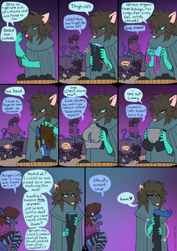 amputated_leg amputated_limb anthro blue_eyes blue_tongue brown_hair clothing dialogue disembodied_crotch female feral fur gloves grey_body grey_fur hair handwear headpat hole_in_chest humor looking_at_foot organs pink_body pink_skin profanity severed_body_part severed_head severed_leg severed_limb text tongue pankallisti circe_(pankallisti) malakai_(malakai) medea_(pankallisti) sundeipne_(pankallisti) canid canine canis mammal murid murine rat rodent wolf comic english_text hi_res daughter_(lore) grandchild_(lore) grandmother_(lore) grandmother_and_grandchild_(lore) grandmother_and_grandson_(lore) grandparent_(lore) grandparent_and_grandchild_(lore) grandson_(lore) mother_(lore) mother_and_child_(lore) mother_and_daughter_(lore) mother_and_son_(lore) parent_(lore) parent_and_child_(lore) parent_and_daughter_(lore) parent_and_son_(lore) son_(lore)