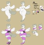 anthro big_butt breasts butt clothing curvy_figure exposed_breasts female fishnet_clothing fishnet_legwear huge_butt huge_thighs legwear solo text thick_thighs voluptuous onetiredbear mizu_(onetiredbear) beaver mammal rodent absurd_res english_text hi_res