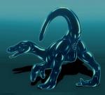 2014 abstract_background balloon claws dinosaur equalicus feral looking_at_viewer looking_back raised_tail raptor rubber scalie solo teeth
Rating: Explicit
Score: 5
User: Lizardite
Date: April 22, 2014