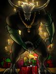 armor black_body black_fur bodily_fluids claws clothing cum cum_drip cum_strand cumshot digitigrade dripping ejaculation erection facial_piercing feet finger_claws fur genital_fluids genitals hair holidays horn humanoid_genitalia humanoid_penis jewelry male masturbation muscular muscular_humanoid muscular_male nipples nose_piercing nose_ring orgasm penile penile_masturbation penis piercing ring_piercing septum_piercing septum_ring solo talons toe_claws toes underwear white_hair bgn christmas frank_l._baum_(copyright) rankin/bass king_awgwa krampus animal_humanoid awgwa_(species) bovid bovid_humanoid caprine caprine_demon caprine_humanoid demon goat_demon goat_humanoid humanoid mammal mammal_humanoid 2014 digital_media_(artwork) hi_res