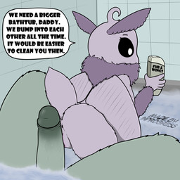 age_difference antennae_(anatomy) anthro anus bathroom bathtub detailed_background dialogue duo erection faceless_character faceless_male female genitals holding_object inside loli male male/female neck_tuft oblivious penis size_difference text tuft vulva water wings young young_anthro young_female inprogress juno_(inprogress) arthropod insect lepidopteran moth 1:1 english_text hi_res daughter_(lore) father_(lore) father_and_child_(lore) father_and_daughter_(lore) incest_(lore) parent_(lore) parent_and_child_(lore) parent_and_daughter_(lore)