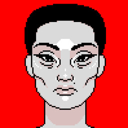 ambiguous_gender black_hair body_horror cheekbones eye_bags eyebrows fangs hair horror_(theme) lips markings mole_(marking) multi_jaw multi_teeth not_furry red_background simple_background smile solo teeth transformation dreamscreep art_fight animal_humanoid arthropod arthropod_humanoid human humanoid mammal monster 1:1 animated animated_png digital_media_(artwork) low_res pixel_(artwork) pixel_animation short_playtime female_(lore)