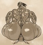 2019 big_butt bodily_fluids borisalien breasts butt cybernetics cyborg d0nk donkles duo facesitting female heart_symbol huge_butt humanoid larger_female looking_back machine male male/female muscular muscular_female muscular_humanoid not_furry robot robot_humanoid side_boob sitting_on_another size_difference solo_focus sweat thick_thighs wide_hips