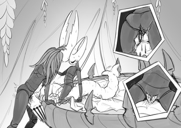 2_horns 2_penises 7_horns animal_genitalia animal_penis animal_vulva anthro apode arched_back bed bed_sheet bedding bedroom_sex black_body black_cum black_eyes black_penis blush blush_lines bodily_fluids bottomless bottomless_anthro cloak clothed clothing colored_cum cowgirl_position cum cum_drip cum_in_mouth cum_in_vagina cum_inside cum_on_face cum_on_torso curtains cutaway dominant dominant_female dominant_male dripping ejaculation eyes_closed face_fucking father_penetrating_daughter fellatio female female_raping_male forced from_front_position furniture genital_fluids genitals grabbing_sheets gradient grey_cloak grey_clothing group group_sex hand_on_another hands-free hands_on_bed hemipenes horn irrumatio kneeling kneeling_oral_position kneeling_sex leaf legless lidded_eyes male male/female male/male male_raping_male multi_genitalia multi_horn multi_penis nude_anthro nude_taur on_bottom on_top oral oral_orgasm orgasm parent_incest penetration penile penile_penetration penis penis_in_mouth pinned pinned_to_bed rape sex sex_on_bed sex_shot shaking sibling_incest side_view simple_background size_difference squish standing standing_sex straddling submissive submissive_male sweat sweatdrop tail tail_motion tailwag tears threesome tremble_lines tremble_spikes trembling triangle_position trio unusual_bodily_fluids unusual_cum unusual_genital_fluids vaginal vaginal_fluids vaginal_penetration vulva white_background white_body white_curtains white_head white_penis white_sheets dual-screens hollow_knight_(franchise) team_cherry hollow_knight_(character) hornet_(hollow_knight) pale_king_(hollow_knight) pure_vessel_(hollow_knight) arthropod arthropod_taur insect insect_taur taur vessel_(species) 2026 colored_sketch digital_media_(artwork) greyscale monochrome shaded simple_shading sketch daughter_(lore) father_(lore) father_and_child_(lore) father_and_daughter_(lore) incest_(lore) nonbinary_(lore) parent_(lore) parent_and_child_(lore) parent_and_daughter_(lore) sibling_(lore) sister_(lore)