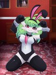 anthro bunny_costume clothing costume female playboy_bunny pose solo timid enrique849 nintendo pokemon ailin_gardevoir gardevoir generation_3_pokemon pokemon_(species) absurd_res hi_res pinup