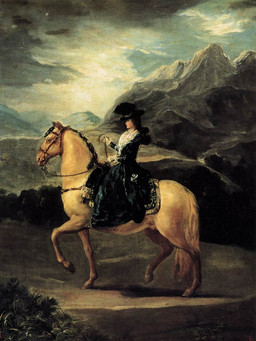 animal_genitalia biped clothed clothing duo female feral fully_sheathed genitals historical_european_clothing hooves horseback_riding male mane quadruped realistic realistic_feral sheath side_view tail walking francisco_goya equid equine horse human mammal 1783 18th_century 3:4 ancient_art formal_art hi_res oil_painting_(artwork) painting_(artwork) traditional_media_(artwork) traditional_painting_(artwork)