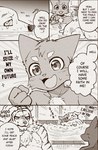 anthro bathroom bodily_fluids chest_tuft comic_panel dialogue eyebrows fur glistening glistening_eyes group hug male motivated nude onomatopoeia open_mouth pointy_ears public_restroom sad sound_effects speech_bubble striped_body striped_fur stripes sweat sweatdrop tears text tongue tuft water dark_ishihara aoniya_yuudai kaneinu_kosuke canid canine canis domestic_cat domestic_dog felid feline felis mammal pantherine tiger absurd_res comic cross-hatching hatching_(art) hi_res monochrome shaded