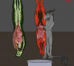 >:) animal_genitalia blood blue_eyes bodily_fluids bucket camera_view container cooking_with_furs cooking_with_scalies digital_media_(artwork) disembowelment dragon erection female fur furred_dragon furred_scalie furxette genitals gore gore_focus green_body green_skin grey_body grey_fur group guts hair hi_res horn intestines killing knife lizard male melee_weapon multicolored_body multicolored_skin mythological_creature mythological_scalie mythology navel nude open_mouth organs penis plaguelizard pussy recording red_hair reptile restrained rope scalie scared sheath simple_background smile snuff suspension tail two_tone_body two_tone_skin vivisection weapon