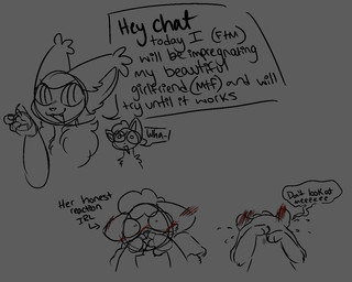 ambiguous_gender blush clothing covering covering_face duo ear_blush embarrassed feral hiding hiding_behind_object pawpads paws shirt smile surprised talking_to_viewer text topwear wide_eyed neoncityrain nintendo pokemon nyeon_(neoncityrain) pixie_(icefoxofcamelot) delcatty generation_1_pokemon generation_3_pokemon pokemon_(species) vulpix english_text guide_lines sketch_page trans_(lore)