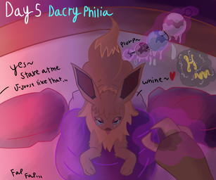 ambiguous_form ambiguous_gender anal_bead_pull anal_beads anal_fluids bent_over bodily_fluids crying dacryphilia duo empty_eyes feral first_person_view looking_at_viewer male psychic_powers raised_tail sex_toy tail tears whining hurricane_weaver nintendo pokemon abra eevee generation_1_pokemon pokemon_(species) 6:5 hi_res