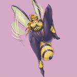 anthro breasts brown_hair camel_toe crown female hair headgear insect_wings long_hair nipples non-mammal_breasts non-mammal_nipples pink_background puffy_nipples purple_eyes raised_leg simple_background solo spread_legs spreading wings drxsmokey arthropod bee hymenopteran insect queen_bee 1:1 2014