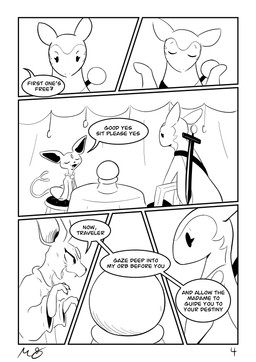 age_difference ambiguous_gender crystal_ball dialogue elderly female fortune_teller gesture hairless melee_weapon older_female shrug sword tent text weapon muzzzzz nintendo pokemon domestic_cat eeveelution espeon felid feline felis generation_2_pokemon generation_8_pokemon hairless_cat hisuian_form hisuian_typhlosion mammal pokemon_(species) regional_form_(pokemon) sphynx_(cat) typhlosion absurd_res comic english_text hi_res monochrome