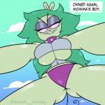 anthro big_breasts breast_squish breasts butt clothing collar female glistening_eyelids huge_breasts low-angle_view narrowed_eyes sharp_teeth solo squish teeth under_boob underwear wedgie worm's-eye_view monamania cartoon_network ok_k.o.!_let's_be_heroes adult_fink fink_(ok_k.o.!_lbh) turbo_fink mammal mouse murid murine rat rodent 1:1 absurd_res digital_media_(artwork) hi_res