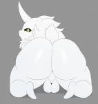 backsack balls big_butt black_sclera butt chest_tuft featureless_feet feet genitals grey_background horn huge_butt looking_at_viewer looking_back male not_furry nude rear_view simple_background solo tail thick_thighs tuft white_balls wide_hipped_male wide_hips yellow_eyes sssonic2 null_(sssonic2) alien humanoid 2018 absurd_res colored digital_media_(artwork) hi_res