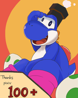 ambiguous_feral ambiguous_gender belly big_nose biped blue_arms blue_body blue_face blue_hands blue_legs blue_tail clothing countershade_body countershade_face countershade_tail countershade_torso countershading cute_fangs egg fangs feral footwear gesture hand_gesture head_spikes looking_at_viewer monotone_arms monotone_hands multicolored_body open_mouth open_smile red_tongue round_nose semi-anthro shoes simple_background sitting sitting_on_ground smile smiling_at_viewer solo spikes spikes_(anatomy) tail tapering_tail teeth text thank_you_message tongue two_tone_body two_tone_face two_tone_tail white_belly white_body white_face white_tail yoshi_egg sabamiso_(sabamasasix) mario_bros nintendo blue_yoshi dinosaur prehistoric_species reptile scalie yoshi 2019 digital_drawing_(artwork) digital_media_(artwork) english_text hi_res japanese_description