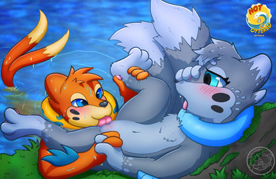 artpack blush bodily_fluids cunnilingus dripping dripping_wet duo female feral floating genital_fluids genitals holding_leg male male/female moss open_mouth oral orange_body pawpads plant sex spreading tail tongue tongue_out vaginal vaginal_fluids vulva water wet nintendo pokemon fan_character mina_the_buizel buizel generation_4_pokemon mammal pokemon_(species) absurd_res hi_res