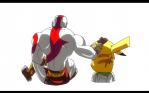 2015 black_bars crossover duo feral fur generation_1_pokemon god_of_war hi_res human kratos letterbox male mammal manic47 nintendo pikachu pokemon pokemon_(species) rodent sony_corporation sony_interactive_entertainment yellow_body yellow_fur