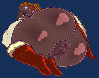 big_breasts big_butt breasts butt female genitals huge_breasts huge_butt hyper hyper_breasts hyper_butt outline simple_background solo transparent_background vulva desbjust urzel_yroh_(desbjust) humanoid orc alpha_channel full-length_portrait hi_res portrait