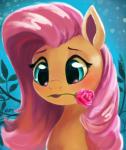 female feral flower flower_in_mouth mouth_hold plant rose_(flower) rose_in_mouth solo aponty friendship_is_magic hasbro my_little_pony fluttershy_(mlp) equid equine mammal 2020 absurd_res digital_media_(artwork) digital_painting_(artwork) hi_res signature