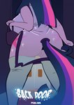 absurd_res anthro anthrofied big_breasts big_butt breasts butt clothed clothing equid female friendship_is_magic genitals hasbro hi_res mammal my_little_pony no_underwear penlink pussy solo translucent translucent_clothing twilight_sparkle_(mlp)
