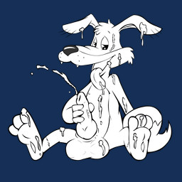 3_toes 4_fingers aged_up animal_genitalia animal_penis anthro arm_support backward_arm_support balls bent_ears biped black_nose bodily_fluids canine_genitalia canine_penis cheek_tuft cum cum_covered cum_on_arm cum_on_balls cum_on_body cum_on_face cum_on_feet cum_on_leg cum_on_self cum_on_tongue dipstick_tail ears_outwards ejaculation erection facial_tuft fangs feet fingers fluffy fluffy_tail foot_focus genital_fluids genitals glance half-closed_eyes head_tuft humanoid_feet humanoid_heel knot knotted_penis looking_at_viewer looking_pleasured male markings masturbation messy narrowed_eyes nude open_mouth orgasm orgasm_face paws penis pivoted_ears plantigrade pose satisfied satisfied_look sitting smile smiling_at_viewer soles solo tail tail_markings teeth toes tongue tongue_out tuft young toonpimp blinky_bill_(series) shifty_dingo canid canine canis dingo mammal 1:1 2019 alpha_channel black_and_white digital_drawing_(artwork) digital_media_(artwork) line_art monochrome pinup sketch