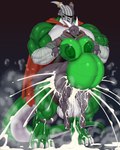 abdominal_bulge anthro armor balls belly belly_inflation big_balls big_belly big_breasts big_penis black_body black_scales bodily_fluids breasts claws cum cum_inflation cum_inside duo excessive_cum excessive_genital_fluids female fucked_silly genital_fluids genitals green_body green_scales headgear helmet horn huge_balls huge_belly huge_breasts huge_hips huge_penis huge_thighs humanoid_genitalia humanoid_penis inflation knight larger_male male male/female mostly_nude orgasm penis scales size_difference smaller_female tail thick_tail thick_thighs warrior wide_hips ber00 mythology nightshade_(dragonofdarkness1992) tempist dragon mythological_creature mythological_scalie scalie 4:5 absurd_res hi_res