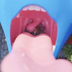 1:1 2021 3d_(artwork) 4_fingers ambiguous_focus ambiguous_form ambiguous_gender ambiguous_pred ambiguous_prey anthro anthro_focus anthro_prey big_uvula biped bird's-eye_view blue_body blue_skin blurred_background body_in_mouth brown_body brown_eyes brown_markings brown_skin clenched_teeth detailed_background digital_media_(artwork) duo equid equine extreme_size_difference faceless_ambiguous faceless_character facial_markings fan_character feet_first fingers foxidro foxidro_(character) front_view hand_on_tongue hasbro head_markings hi_res high-angle_view horse in_mouth in_throat larger_ambiguous larger_pred looking_up lying mammal markings mouth_shot my_little_pony nude on_front on_tongue open_mouth oral_vore outside pink_tongue plant prey_focus rock scared size_difference smaller_ambiguous smaller_anthro smaller_prey soft_vore solo_focus teeth throat tongue tongue_out uvula uvula_on_head vore wide_eyed worried