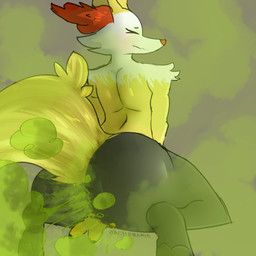 big_butt butt duo facesitting fart fart_fetish female gas gassy macro micro sitting sitting_on_another size_difference archenarie nintendo pokemon braixen canid canine fox generation_1_pokemon generation_6_pokemon mammal pikachu pokemon_(species) 1:1 hi_res