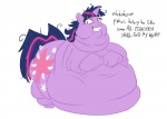creepy cutie_mark dark_hair english_text equine female feral friendship_is_magic fur guyfuy hair horn insane looking_at_viewer mammal morbidly_obese multi-colored_hair my_little_pony nightmare_fuel overweight purple_fur solo text twilight_sparkle_(mlp) unicorn
Rating: Safe
Score: -5
User: Lordryu
Date: October 29, 2012