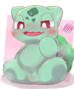 3_claws aroused bedroom_eyes belly big_eyes blush blush_lines bodily_fluids border claws fangs feet female feral flustered front_view genital_fluids genitals green_body green_ears green_scales in_heat iris leaking light looking_at_genitalia looking_at_self looking_at_vulva looking_down narrowed_eyes noseless open_mouth open_smile outside_border pink_background pink_vulva plant pupils pussy_juice_leaking quadruped red_eyes red_tongue scales seductive simple_background sitting smile solo speech_bubble sweat teeth tongue vaginal_fluids vulva white_border white_pupils badwingm nintendo pokemon bulbasaur elemental_creature flora_fauna generation_1_pokemon pokemon_(species) 2021 colored digital_drawing_(artwork) digital_media_(artwork) full-length_portrait hi_res lighting portrait shaded