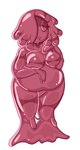 belly eyelashes featureless_crotch female hair hair_over_eye half-closed_eyes monotone_background narrowed_eyes null overweight overweight_female pink_body simple_background slime solo standing translucent translucent_body white_background boypussydisorder goo_creature goo_humanoid humanoid absurd_res full-length_portrait hi_res portrait