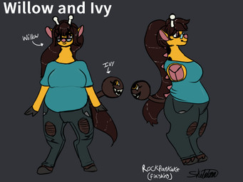 bottomwear clothed clothing eyewear female glasses hooves pants shirt simple_background slightly_chubby slightly_chubby_female solo standing t-shirt text topwear wearing_glasses yellow_body mermaid_jupiter rockpankake nintendo pokemon generation_2_pokemon girafarig pokemon_(species) 2026 4:3 artist_collaboration digital_media_(artwork) english_text hi_res model_sheet