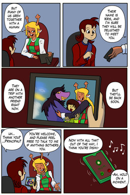 aged_up anthro cartoon_freckles clothed clothing dialogue duo female freckled_face freckles male motion_lines pen text arcatech deltarune undertale_(series) berdly kenan_(arcatech) kris_dreemurr noelle_holiday susie_(deltarune) human mammal 2:3 comic english_text hi_res tagme