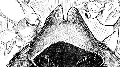 angry anthro armor bodily_fluids boots chair cloak clothing cracked crown fangs female flower footwear furniture group headgear helmet panicking plant shadow_face shoes sweat teeth tiara trio yelling dragonweirdo bless_(dragonweirdo) daisy_(dragonweirdo) tula_(dragonweirdo) american_opossum domestic_ferret mammal marsupial mustelid musteline rodent sciurid tree_squirrel true_musteline virginia_opossum weasel 16:9 hi_res monochrome widescreen