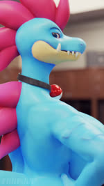 anthro anthrofied anus areola bent_over big_breasts blue_body breasts butt butt_grab butt_jiggle butt_slap collar collar_only detailed_background female genitals glance hand_on_butt hand_on_hip huge_breasts inside jiggling looking_at_viewer looking_back looking_back_at_viewer nipples nude pink_areola pink_nipples pink_pussy pokemorph presenting presenting_anus presenting_hindquarters pussy side_boob slap slapping_own_butt slapping_self solo frihskie valorlynz nintendo pokemon yuki_(evov1) yukigatr_(evov1) feraligatr generation_2_pokemon pokemon_(species) 3d_(artwork) 3d_animation 9:16 animated digital_media_(artwork) full-length_portrait hi_res no_sound portrait short_playtime webm