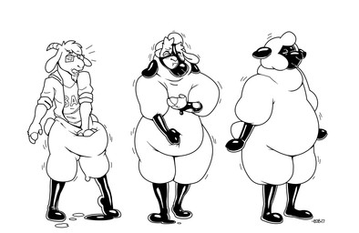anthro base_one_layout basic_sequence goo_transformation latex linear_sequence male one_row_layout sheepsuit simple_background solo species_transformation three_frame_image three_frame_sequence transformation transformation_sequence blackshirtboy nerd_(character) bovid caprine domestic_sheep goat mammal sheep 2017 hi_res monochrome sequence