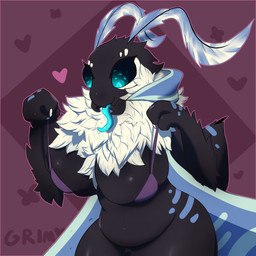 anthro blue_eyes breasts female fluffy fur overweight overweight_anthro overweight_female solo sushilegion molie_(sushilegion) arthropod insect lepidopteran moth 1:1 absurd_res digital_media_(artwork) hi_res