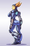 angela_cross armor big_breasts big_butt bodysuit breasts butt female jaeh lombax looking_at_viewer looking_back ratchet_and_clank side_boob skinsuit solo standing stripes unconvincing_armor wide_hips
Rating: Safe
Score: 9
User: slydevious
Date: November 05, 2011