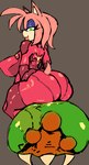 anthro big_breasts big_butt breasts butt female huge_butt solo wolflance metroid nintendo sega sonic_the_hedgehog_(series) amy_rose alien eulipotyphlan hedgehog mammal metroid_(species) hi_res