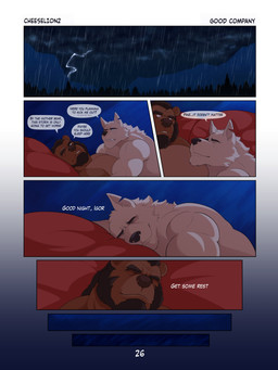 abs affectionate after_anal after_orgasm after_sex age_difference anthro army barazoku beard biceps big_muscles big_pecs black_beard black_facial_hair black_hair black_sideburns border brown_body brown_fur cuddling dialogue duo electricity eyes_closed facial_hair forest forest_background fur hair huge_pecs inside_tent lightning lightning_bolt love lying lying_on_another lying_on_partner male male/male manly mature_anthro mature_male military mountain mountain_range muscular muscular_anthro muscular_arms muscular_male nature nature_background night older_anthro older_male on_back on_front on_side outside pecs plant raining sideburns sleeping sleeping_together soldier speech_bubble storm tent text thick_arms tough_guy tree warrior white_body white_border white_fur younger_anthro younger_male cheeselion2 bear canid canine canis mammal ursine wolf 3:4 absurd_res comic english_text hi_res pseudo_incest_(lore)