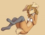 anthro blonde_hair bottomless bra breasts clothed clothing collar female footwear fur hair heart_eyes heart_symbol legwear looking_at_viewer navel pupils simple_background socks solo symbol-shaped_pupils thigh_highs thigh_socks underwear unusual_pupils yshanii canid canine canis domestic_dog mammal 2019 digital_media_(artwork) shaded