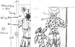 annoyed anthro asphyxiation big_breasts breasts choking clothed clothing distressed duo female larger_female male male/female muscular muscular_female size_difference smaller_male topless devarg kriss_(devarg) african_wild_dog canid canine hyena mammal spotted_hyena digital_media_(artwork) hi_res monochrome