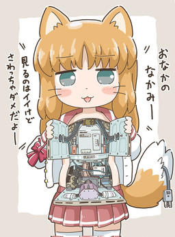 blush female hair long_hair looking_at_viewer machine machine_reveal plug solo tojo_sake animal_humanoid canid canid_humanoid canine canine_humanoid fox_humanoid humanoid mammal mammal_humanoid robot robot_humanoid hi_res