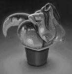 anthro big_breasts breasts dessert female food huge_breasts nipples nude pudding solo thick_thighs patacon pudding_(justkindofhere) food_creature goo_creature absurd_res digital_media_(artwork) digital_painting_(artwork) greyscale hi_res monochrome