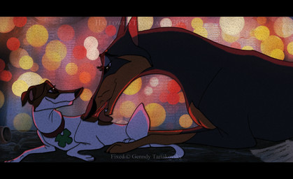 black_bars black_body black_fur black_nose brown_body brown_fur collar duo fangs female feral feral_on_feral fur intersex intersex/female licking male multicolored_body multicolored_fur smile tail teeth tongue tongue_out toony two_tone_body two_tone_fur white_body white_fur hallowed-talon fixed_(film) frankie_(fixed) lucky_(fixed) canid canine canis dobermann domestic_dog hunting_dog jack_russell_terrier mammal pinscher terrier 2025 hi_res letterbox male_(lore) maleherm_(lore)
