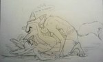 anthro bodily_fluids drooling duo female gasp male male/female saliva rarewhoroastbeast_(artist) disney zootopia judy_hopps nick_wilde canid canine fox lagomorph leporid mammal rabbit