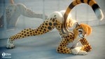 16:9 2021 3d_(artwork) anthro ass_up breasts butt cheetah digital_media_(artwork) digitigrade featureless_crotch felid feline female hi_res king_cheetah mammal mirall nude pose reflection small_breasts solo spots widescreen zorryn