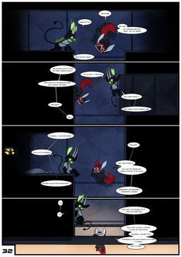 4_arms antennae_(anatomy) backpack black_body black_fur bottomwear clothed clothing dialogue facial_markings fangs fur gesture glowing glowing_eyes green_eyes green_mouth grey_mouth grey_tongue hand_gesture head_markings horn male markings multi_arm multi_limb notched_ear open_mouth open_smile pointing red_body red_fur red_nose shirt shorts smile spade_tail speech_bubble t-shirt tail teeth tentacles text tongue topwear uniform evilbunnyking disney lilo_and_stitch chance_(experiment) fan_character tsuki_akurei alien experiment_(lilo_and_stitch) 2018 absurd_res comic digital_drawing_(artwork) digital_media_(artwork) english_text hi_res