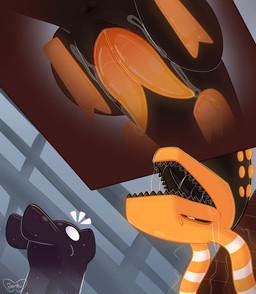 2_penises animal_genitalia animal_penis antennae_(anatomy) anus black_body black_scales bodily_fluids calling_for_help drooling duo feral genital_fluids genitals hemipenes leaking_precum looking_at_another looking_up male male/male multi_genitalia multi_penis orange_head orange_penis penis platform precum saliva saliva_string scales spread_legs spreading sweat sweatdrop teeth wide_eyed jasucharm rain_world videocult watcher_(rain_world) lizard_(rain_world) reptile scalie slugcat yellow_lizard_(rain_world) colored digital_drawing_(artwork) digital_media_(artwork) hi_res line_art shaded