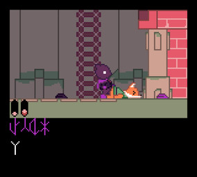 ambiguous_gender ambiguous_penetrated anal anthro bottomless clothed clothing dialogue duo fur gameplay_mechanics green_clothing green_shirt green_topwear green_tunic gui health_bar ladder male male/ambiguous male_penetrating male_penetrating_ambiguous moss orange_body orange_fur outside penetration plant purple_body purple_clothing purple_shirt purple_skin purple_topwear questionable_consent sex shirt stamina_bar standing text text_box topwear tunic luigibottle tunic_(video_game) ruin_seeker canid canine fox mammal rudeling animated character_cipher constructed_script hi_res translation_check translation_request trunic_text unknown_text